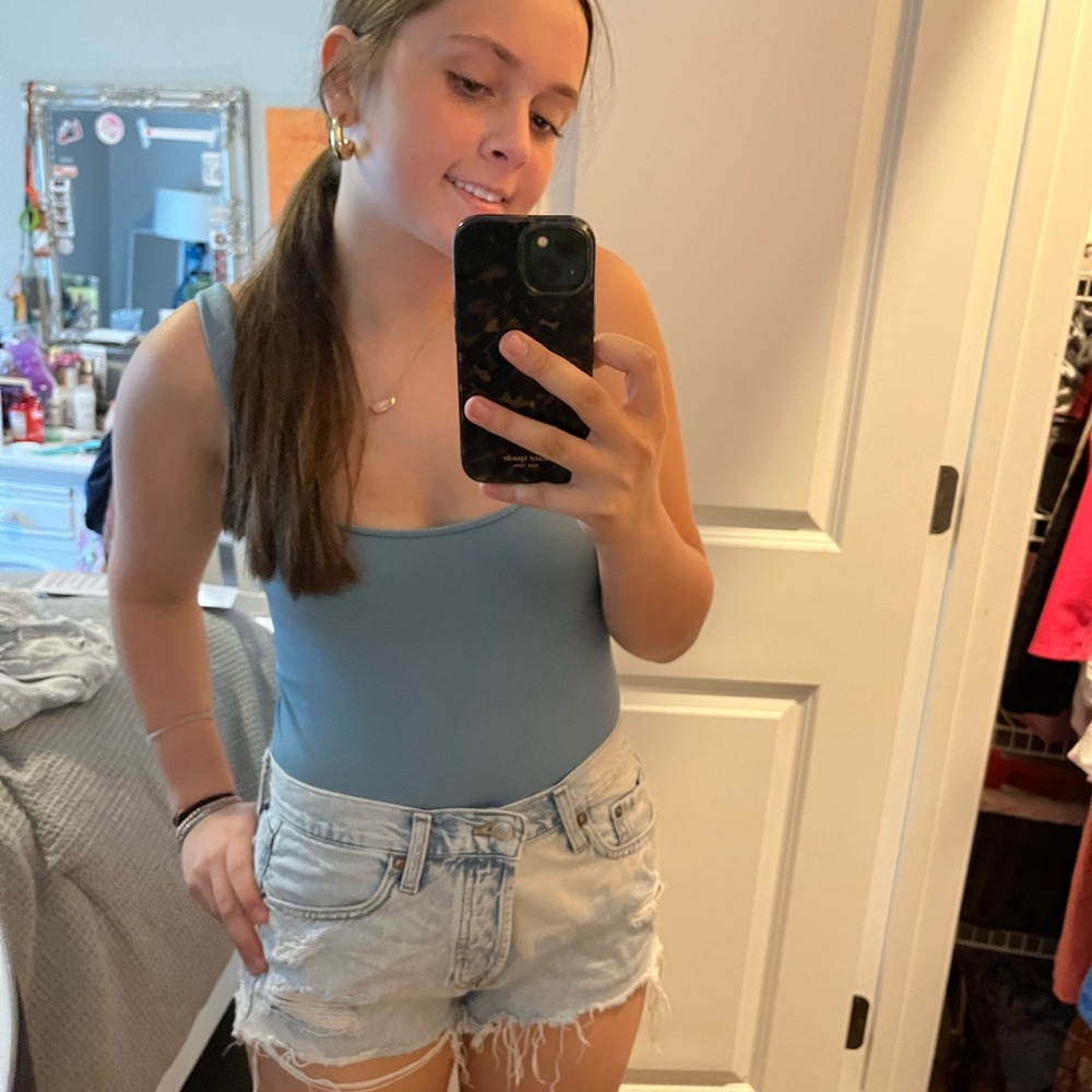 Aeropostale Light Wash Denim Shorts